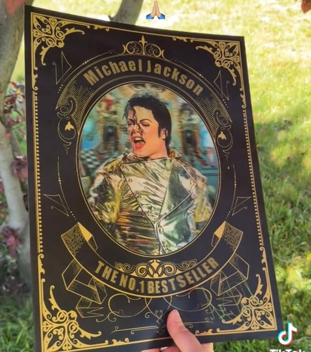 KIng of Pop Motion Art Poster